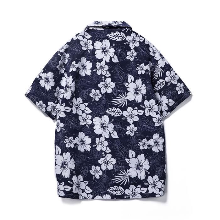 Chemise Hawaïenne Homme Caribbean Joe Bleu Floral - Taille XL - Occasion Parfait état