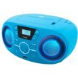 BIGBEN CD61BLUSB Lecteur Radio Cd Portable Usb Bleu + Speakers Lumineux-2
