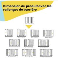 Safety 1st Auto Close Gate, Barrière de sécurité enfant Safety 1st, 73-80 cm (max. 136 cm), Barrière escalier enfant à pression, Ouverture d'une main, Sans vis ni perçage, Double verrouillage, Blanc