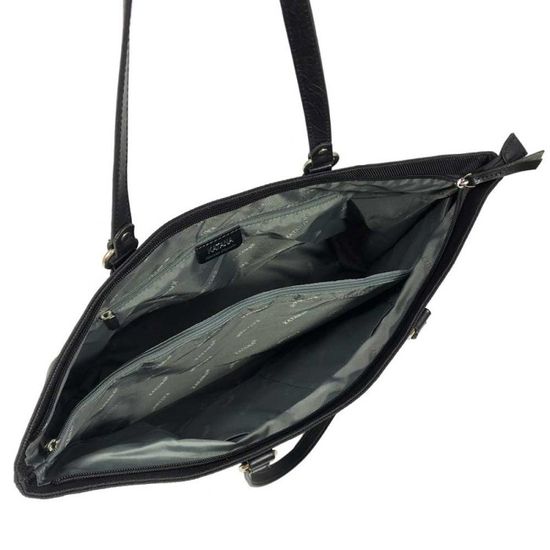 Sac Cabas Katana En Nylon & Cuir - Bleu Marine - 40x30x15 Cm - Neuf Avec étiquettes