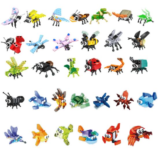 Calendrier De L’Avent 3D – 24 Figurines Animaux Articulées Imprimées En 3D – Compte à Rebours De Noël – Décoration école, Maison, Bureau