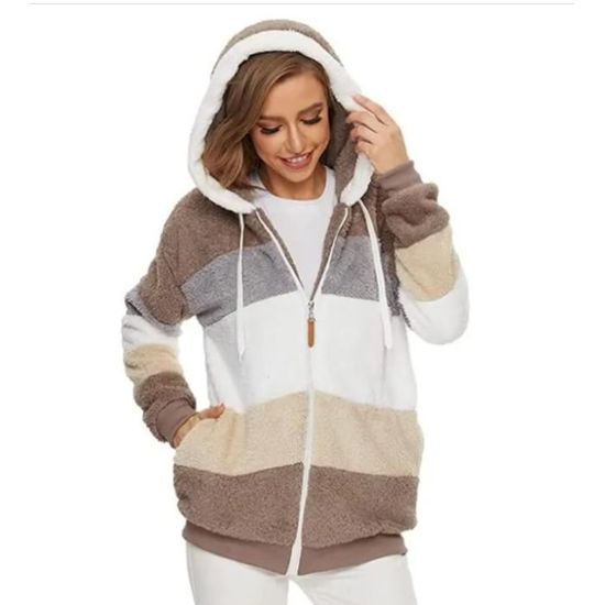 Sweat Polaire Femme Veste Zippée Femme Polaire Veste Sans Capuche