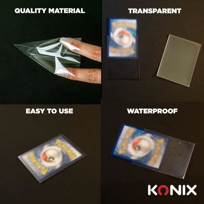 1000PCS Sleeves Transparentes - Protège-Cartes pour Cartes à collectionner - 66x91mm - Parfait pour TCG - Compatible avec PKM, One Piece, MTG, YUGIOH 1000PCS Sleeves Transparentes - Protège-Cartes pour Cartes à collectionner - 66x91mm - Parfait pour TCG - Compatible avec PKM, One Piece, MTG, YUGIOH