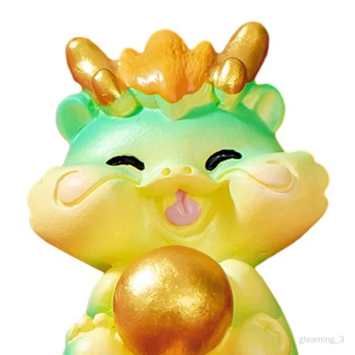 ifundom 12pièces Figurines de Dragons Lot pour Décoration de Micro-Paysage et Ornement de Pot de Fleurs Styles Variés