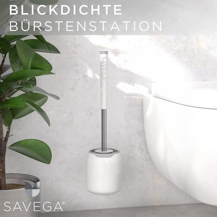 Brosse WC originale avec support pour montage mural sans perçage - Brosse WC  innovante en silicone - Set de brosses de toilet[468] - Cdiscount Bricolage