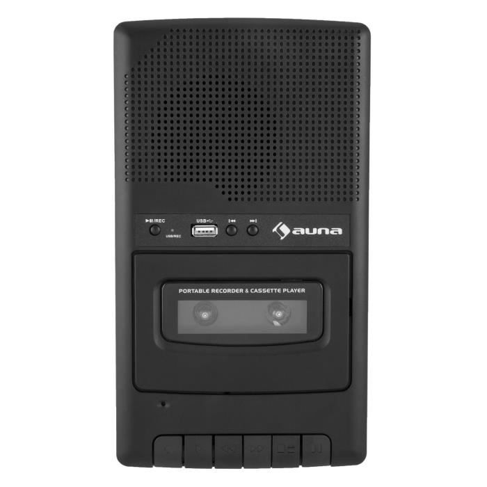 auna RQ-132USB Lecteur cassette portable dictaphone enregistreur micro USB  Avec USB