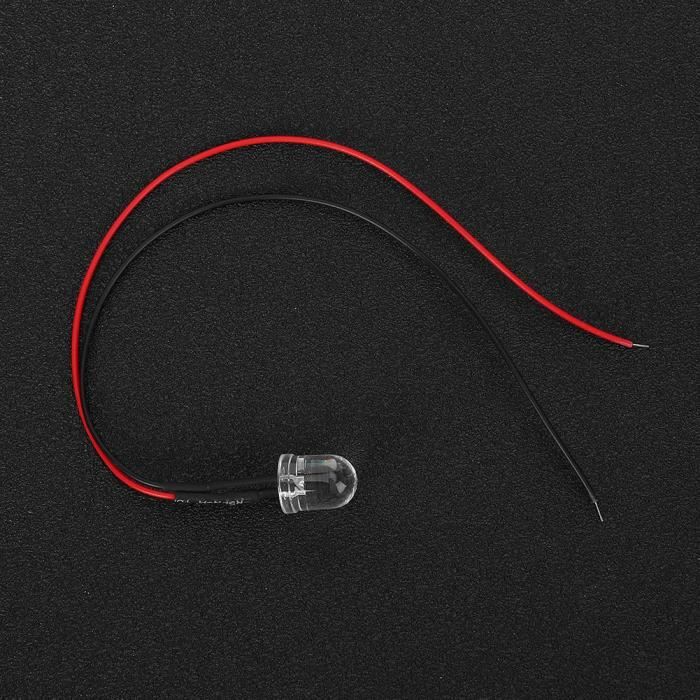 EJ.life diode LED Diode filaire lumineuse à tête ronde, 50 pièces ...