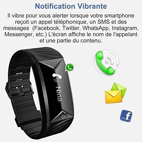 Willful Montre Connect e Bracelet Connect Podometre Cardio Homme