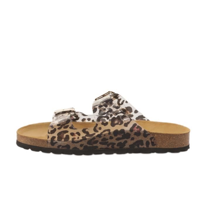 Mule discount leopard femme