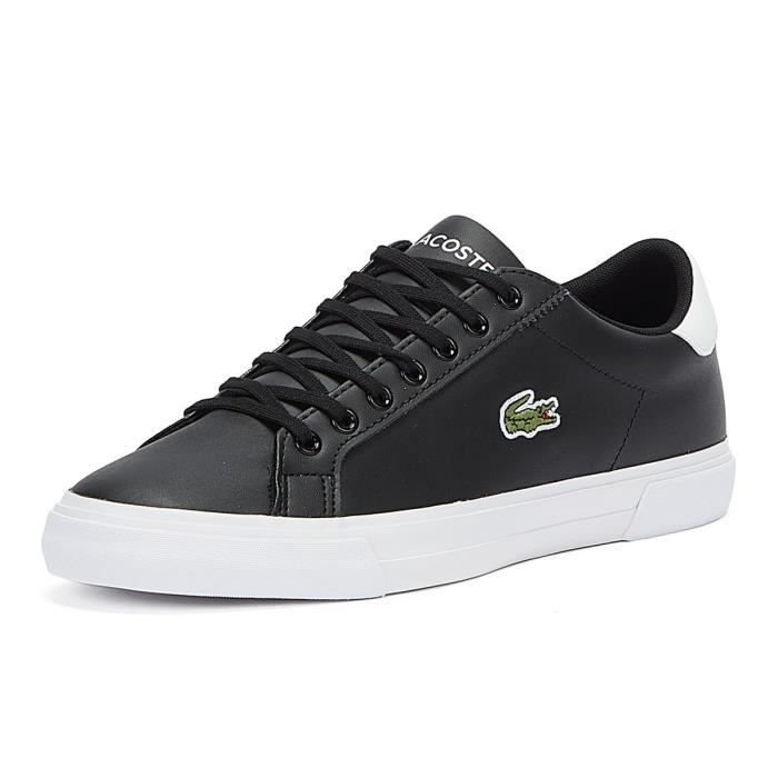 Lacoste Lerond Plus 0121 1 Baskets Homme Noir Blanc EU 44.5 Noir