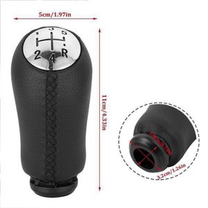 Pommeau De Levier De Vitesse En Cuir Pour Mazda 2/3/6/323 – Cuir Synthétique, Coque ABS – Améliore Le Confort De Conduite
