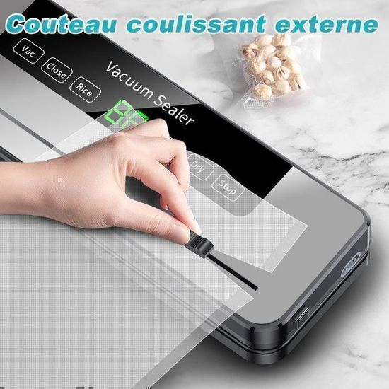 Machine Sous Vide Automatique Avec 10 Sacs - Scellage 30cm, Numérique - Pour Conservation Aliments Maison