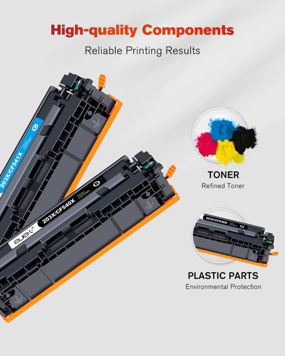 Toner Compatibile Nero CF540X / 203X Per Stampanti HP Laserjet Pro (M254, M281, M280). Alta Resa!
