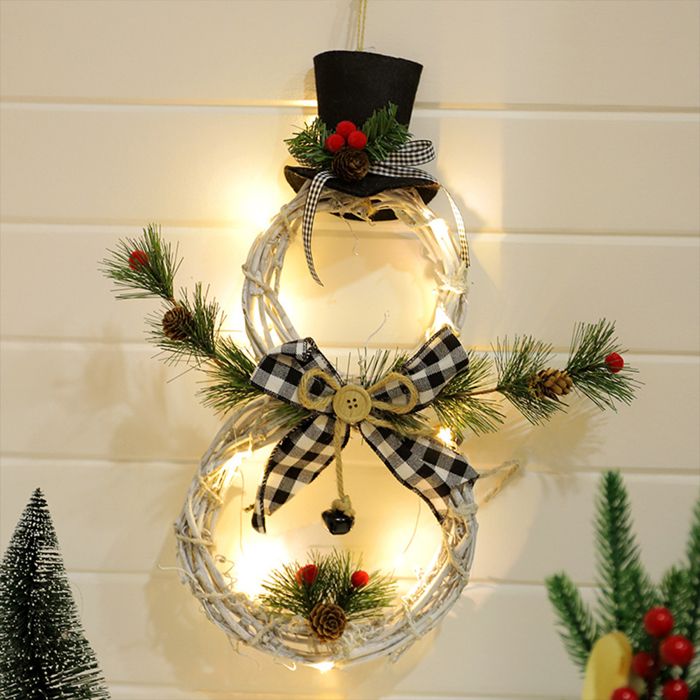 Guirlande Lumineuse Noël 3 Mètres - 30 LED Bonhomme Pain D'épice Et Sucre D'orge - Piles Incluses - 9