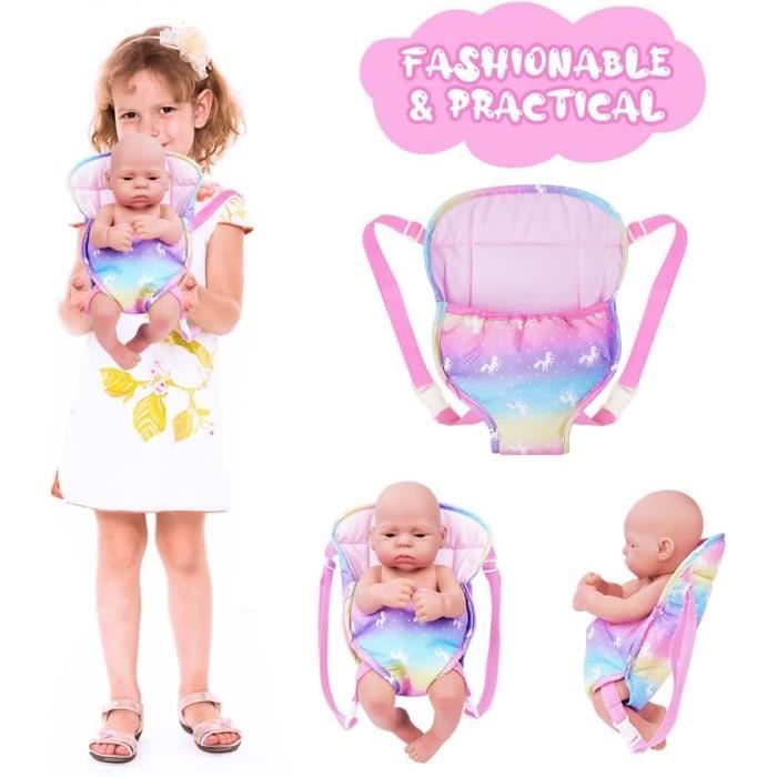 Porte bébé Poupée,Sac à Dos Porte-bébé Accessoire pour poupée pour Poupée  de 14-18 Pouces (poupée Non Incluse) - Cdiscount Jeux - Jouets