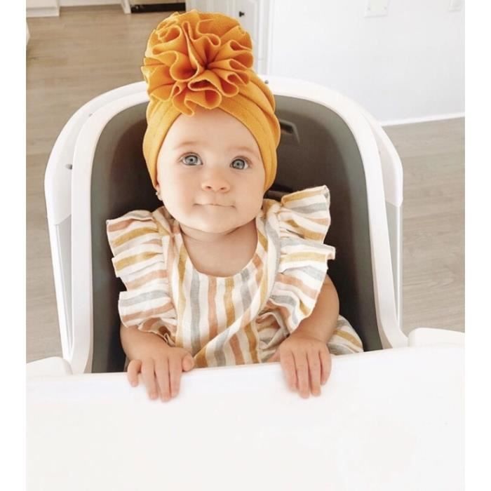 Acheter Bonnet élastique avec nœud pour bébés filles, chapeaux pour  nouveau-nés, Turban