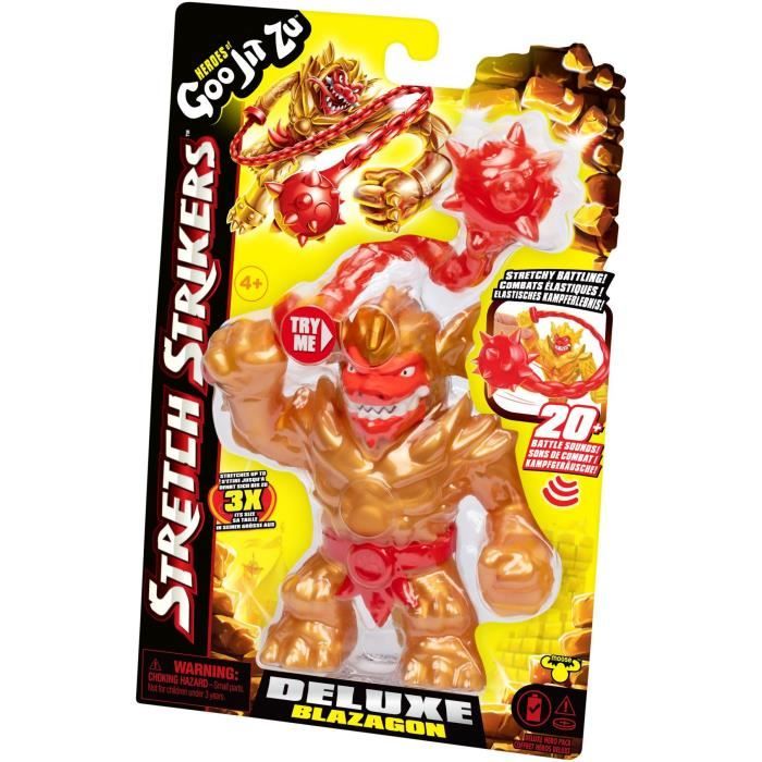 Heroes Of Goo Jit Zu Stretch Strikers - Pantaro Étirable 3x - Substance Visqueuse Unique - 5 Persos