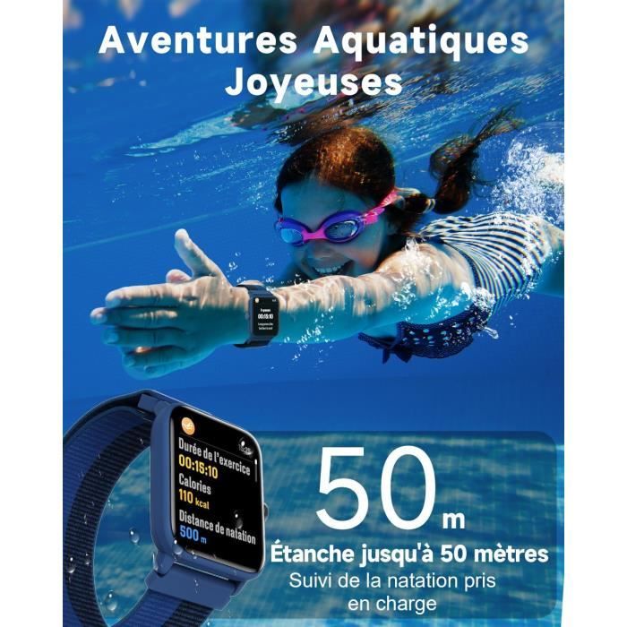 BIGGERFIVE Vigor 2 Montre de suivi d'activité pour enfants filles
