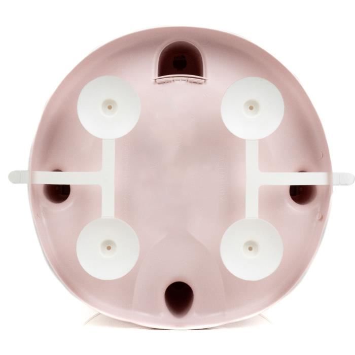 Anneau De Bain Bébé Aquababy Thermobaby - Siège Rose Poudré Stable Dès 7 Mois - Fabriqué En France