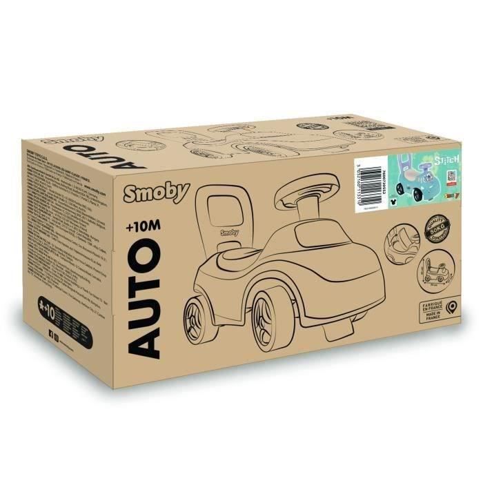 Smoby - Porteur Auto Bleu - Fonction Trotteur - pour Enfant Dès 10 Mois - Coffre à Jouets - 720525