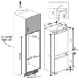 Réfrigérateur combiné BEKO BCHA275K3SN - Encastrable - 262 L (193+69) - L54 cm - Froid statique - Porte réversible - Blanc-6