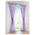Double rideaux violet