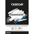 Bloc 'Graduate Papier dessin noir' 20 feuilles format A4 de Canson-0