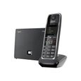 Gigaset C530 IP Téléphone sans fil-téléphone VoIP avec ID d'appelant-appel en instance DECT\GAP SIP, RTP noir, argenté(e)-0