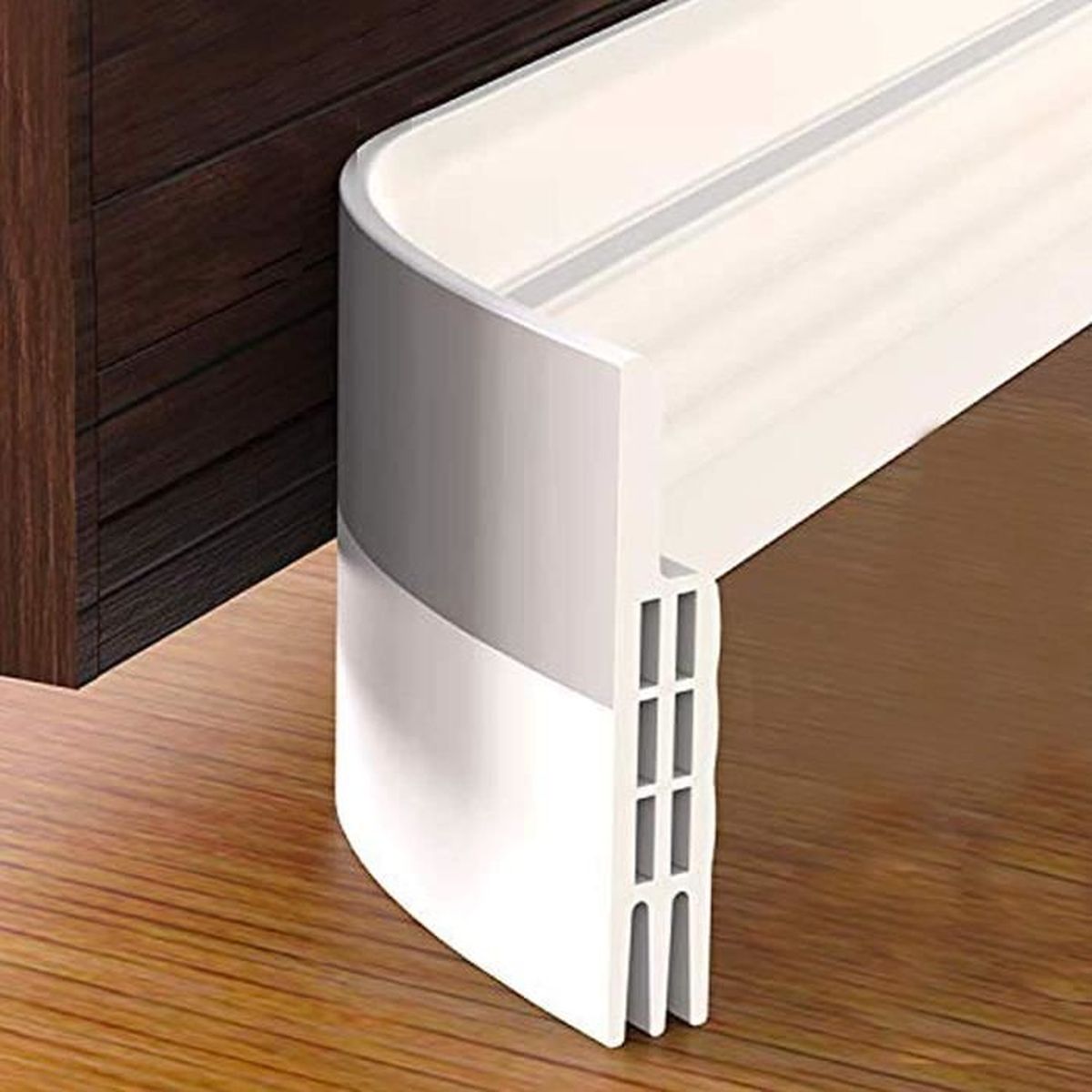 Bande détanchéité anti-bruit 5,1 x 99,1 cm Boudin de porte Autocollant pour bas de porte 
