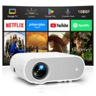 ZOOMCAT 【Google TV/Netflix】 Vidéoprojecteur avec Play Store, 20000 lumens, Full HD 1080P LED projektor 4K Heimkino mit Sprachsteuerung
