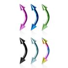 WILTEC Lot 6 Piercings Arcade TENNESSEE Barre et Cônes Titane Inoxydable Anti Allergique Sourcil Oreille Tragus Helix LOVEPIERCING