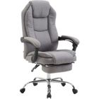 Fauteuil de bureau - CLP - Castle - Tissu - Gris - Réglable en hauteur