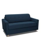 ITALIAN SPIRIT Canapé convertible MEZZANO RAPIDO 140 cm tissu tweed bleu nuit Inside75