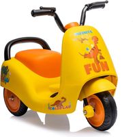 Moto Electrique Enfant 6V avec Musique Pédales, Tricycle à 3 Roues, Voiture Electrique pour Enfants 3-6 ans Jaune