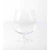 Vase boule sur pied - Grand verre à brandy LIAM, transparent, 20 cm, Ø 15 cm - Verre XXL - Verre géant - INNA Glas
