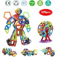 Bloc de Construction Magnétique - Bambi - 109 Pièces - Plastique ABS - Jouet créatif pour Enfant