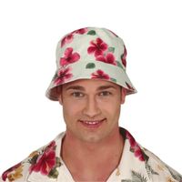 Chapeau Bob Hawaïen Fleurs Exotiques Adulte - Multicolore - Accessoire de Mode