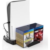 Support Vertical Pour Console PS5 - Ventilateur De Base De Refroidissement Multifonction À Double Charge Conçu Pour PS5