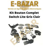 EBAZAR Kit Bouton Complet Switch Lite Gris Clair Gâchette Nintendo Switch Lite