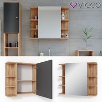 VICCO FYNN Mobilier de salle de bains - Armoire de toilette avec miroir