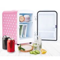 Mini réfrigérateur 4L Yoghi Cold Beauty Pea - Versatile et silencieux - Rose et Blanc