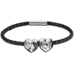 BRACELET - GOURMETTE Bracelets Personnalisés En Forme De Coeur Rond Bra