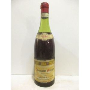 VIN ROUGE chambolle-musigny clavelier rouge 1980 - bourgogne
