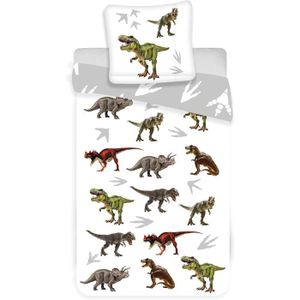 PARURE DE LIT BÉBÉ Parure de lit coton bébé - Dinosaures T-Rex - Hous