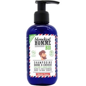 SHAMPOING Shampoing Blondepil Homme Barbe et Cheveux Bio Purifiant et adoucissant 200 ml