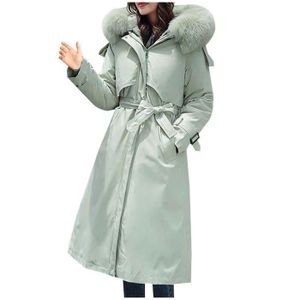MANTEAU - CABAN TRESORS- Manteau chaud femme veste zippe lopard pissage manches longues chemisier manteau capuche u13067 gris