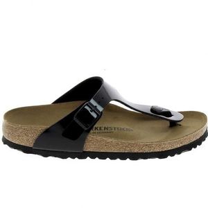 Birkenstock noir online vernis pas cher