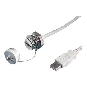 50cm USB 2.0 Câble Haute Vitesse Rallonge Prise A Pour Blanc [006868]