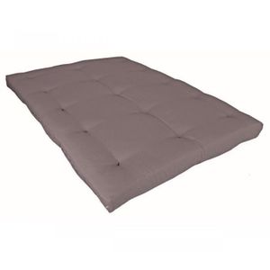 MATELAS Matelas futon latex 160x200 - Taupe - Ferme - TERRE DE NUIT