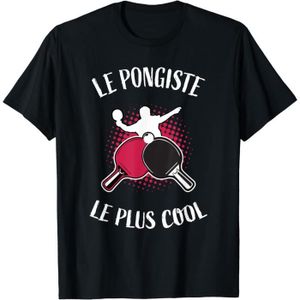 TABLE TENNIS DE TABLE Le Pongiste Le Plus Cool - Ping Pong Tennis De Table T-Shirt156
